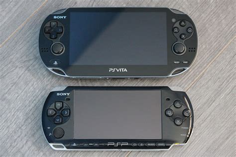 PSP and PS Vita Side by Side .